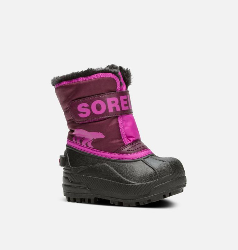 Sorel Çocuk Toddler Commander™ - Kar Botu Mor/Pembe/Siyah - 097-WCAUYM